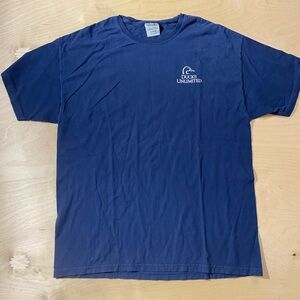 Comfort Wash Ducks Unlimited Men's Blue T-Shirt XL (OV)